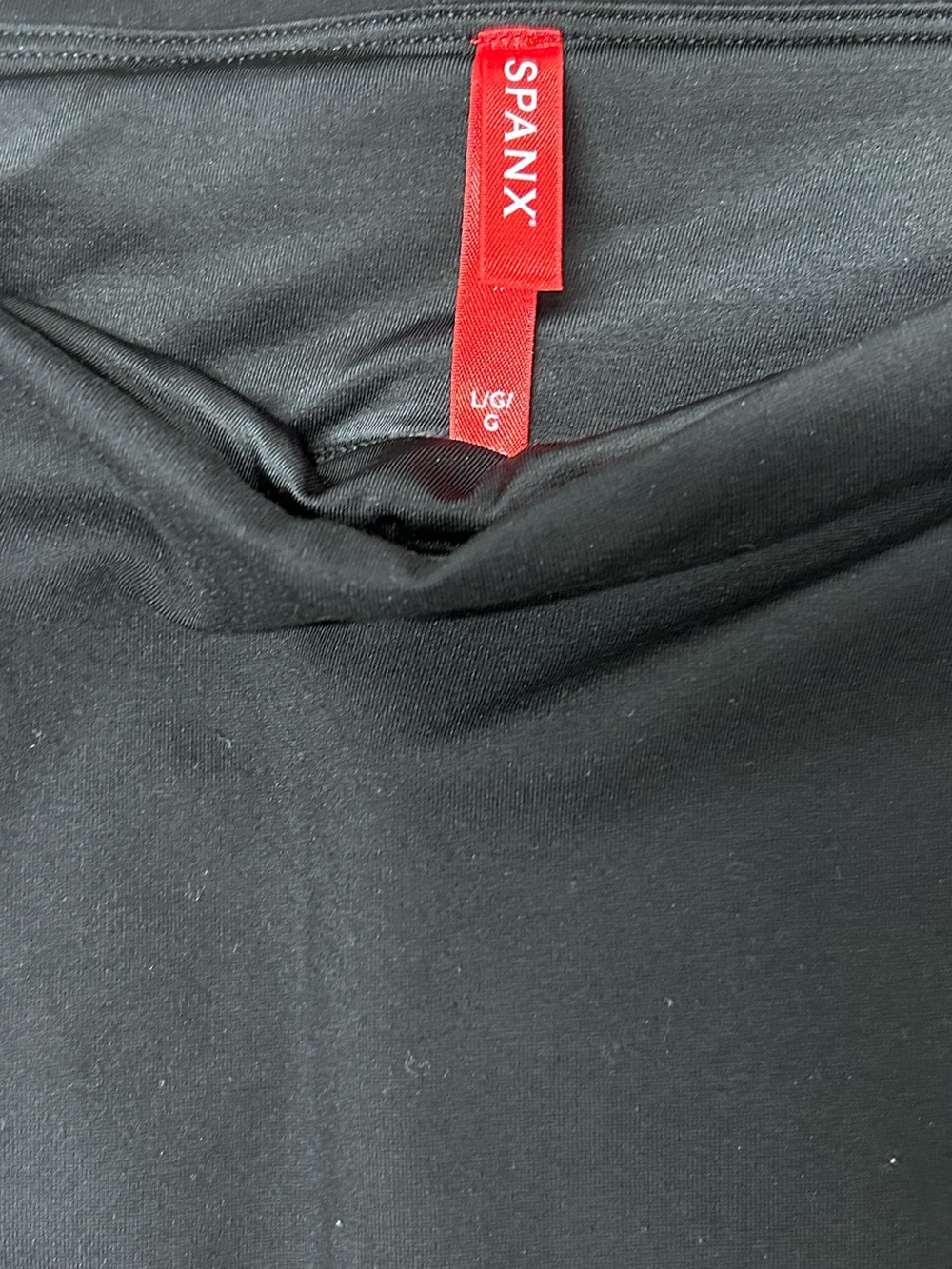 Spanx The Perfect Pant Front Slit Ponte Pants L High Rise Black Womens Dress - Picture 7 of 7